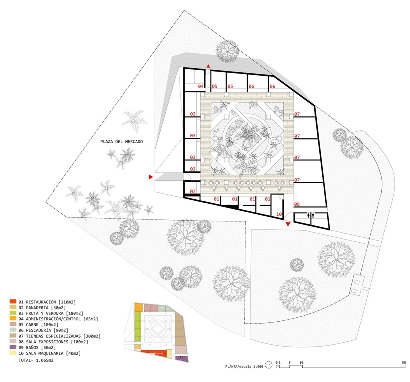 tremillimetri converts alcobendas greenhouse into solid rock with garden oasis 