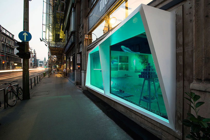 kissmiklos uses filters and crafted sea-creatures in storefront for mono