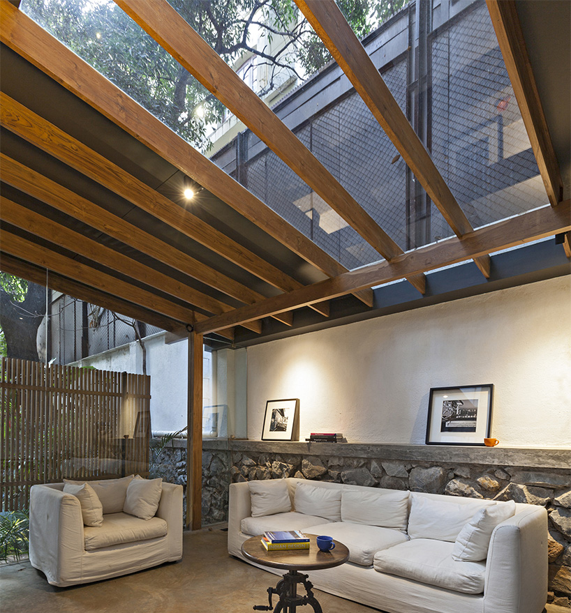 abraham john architects have constructed a pavilion under a tropical ...