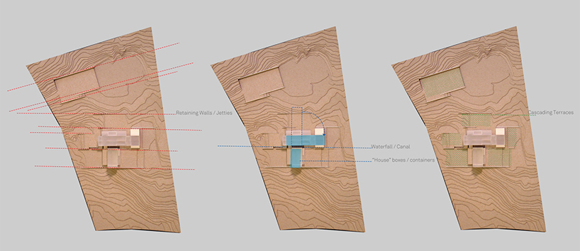 joeb moore + partners slices gable-roofed house