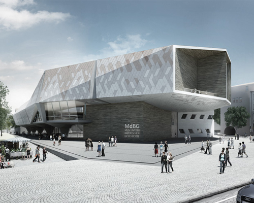 NE-AR proposes angled volume for museum of bavarian history