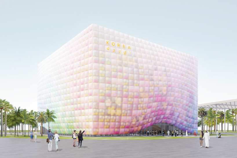 nooyoon’s app-controlled façade for korea pavilion at expo 2020 dubai