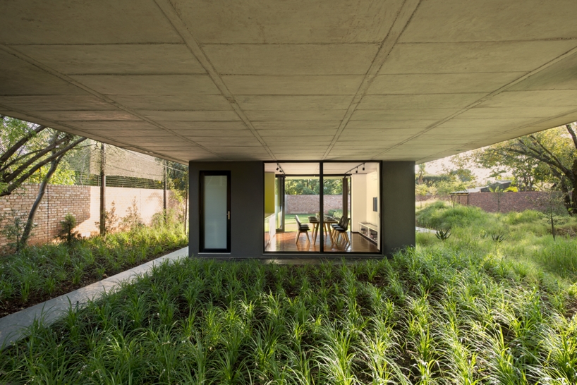concrete and a flexible plan characterize W design's home studio