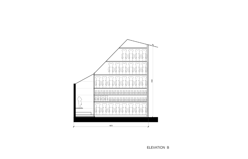 onion fills bear garage with illusory cabinet of toy figurines