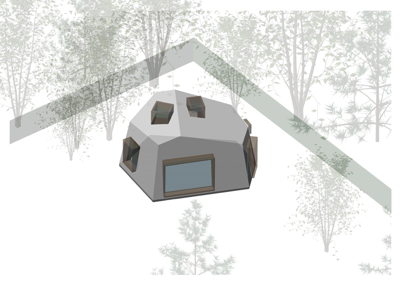 jose luis berrueta installs prefabricated garden-atelier in prague