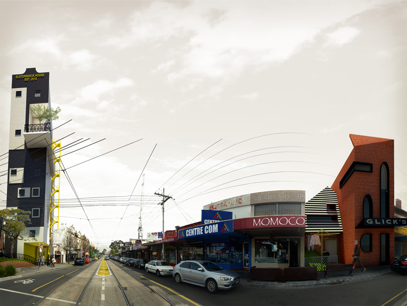 mixed intervention proposal for elsternwick center in melbourne