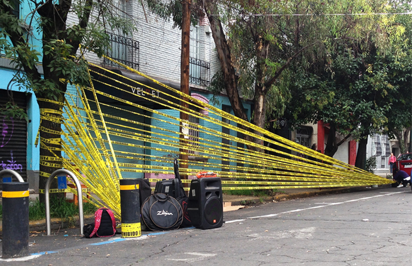 INhabitable studio builds temporary stage in mexico city for PARK(ing) day