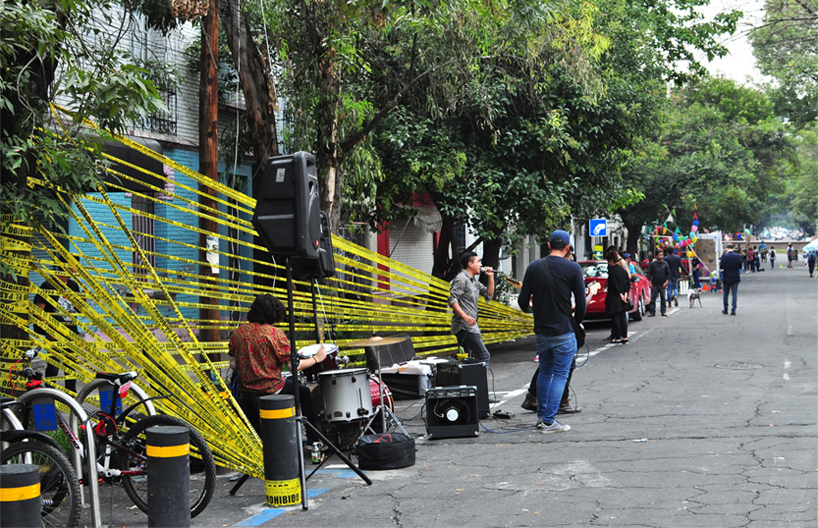 INhabitable studio builds temporary stage in mexico city for PARK(ing) day