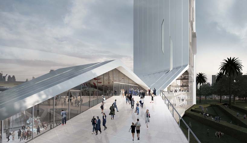 evan shieh + ali chen propose blue tape architecture school in dubai