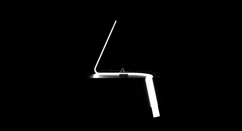tobias lugmeier bends flexible all lamp into multiple shapes