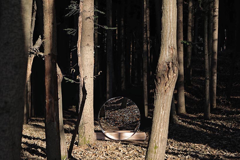 jinsik kim halfhalf round mirrors series designboom