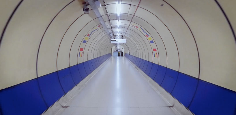 in return studio takes viewers on a winding journey of london's underground