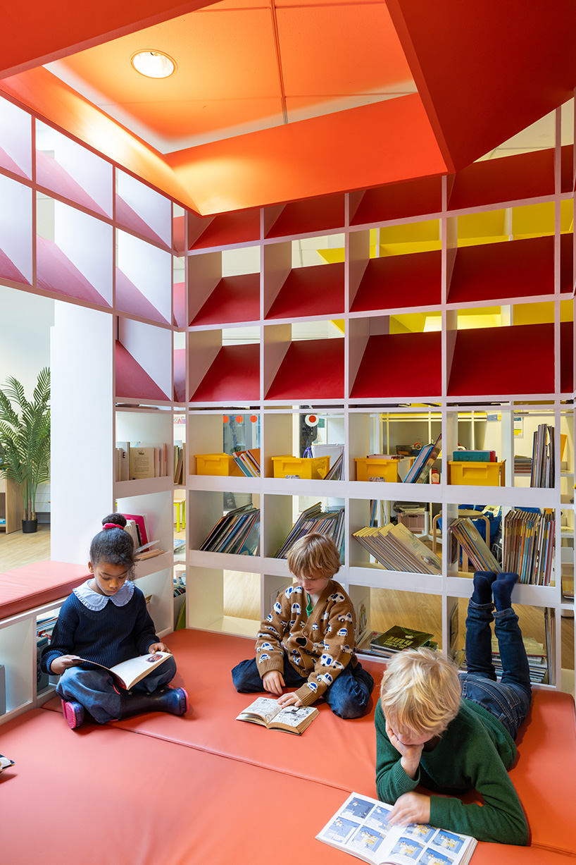 a former storage room transformed as a reading village 5