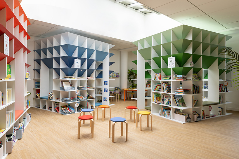 a former storage room transformed as a reading village 8