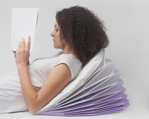 bina baitel studio + luce couillet fold inflatable soufflet pillow