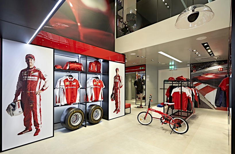 ferrari store by massimo iosa ghini opens during milan design week