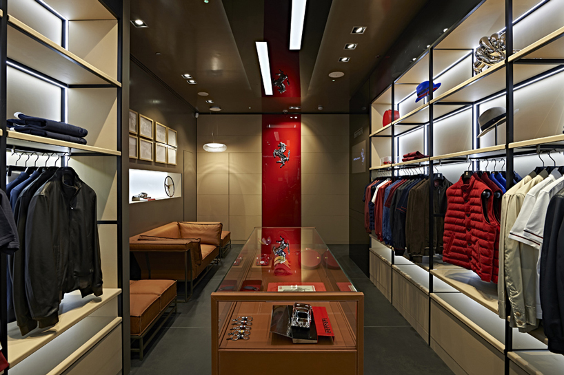 ferrari store by massimo iosa ghini opens during milan design week