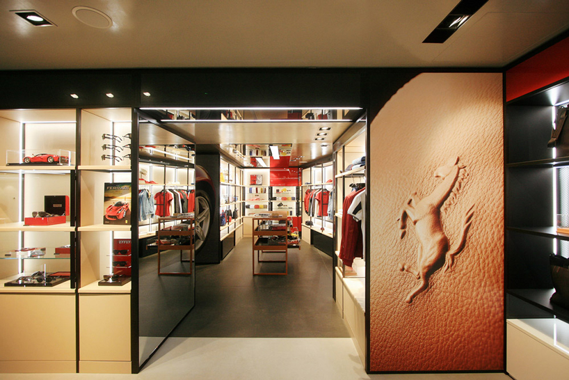 ferrari store milan massimo iosa ghini  designboom