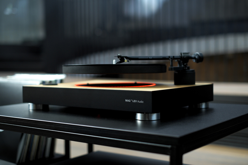 mag-lev audio floating turntable designboom