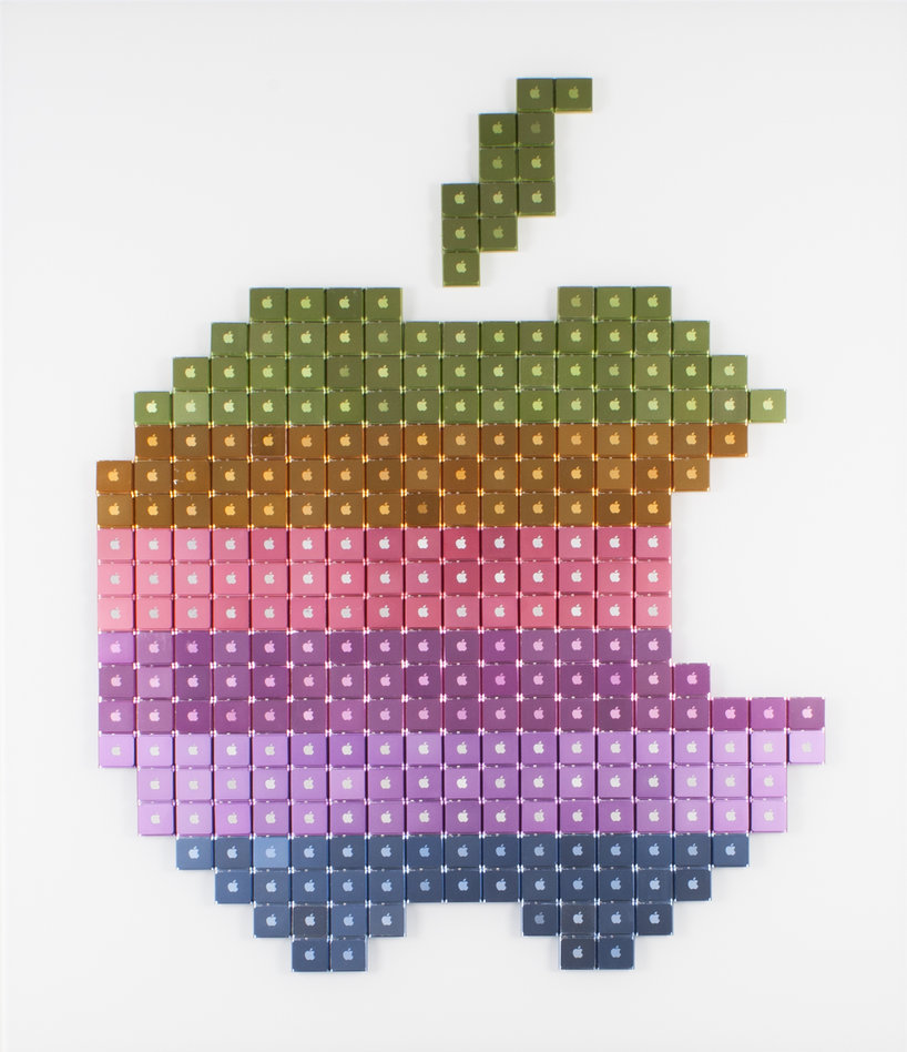 jeff grady recycles ipod nanos into 8-bit art for pixel perfect