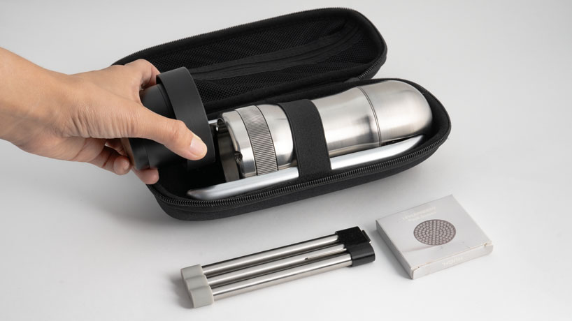 leverpresso orbit's manual levers enable espresso making entirely by human input