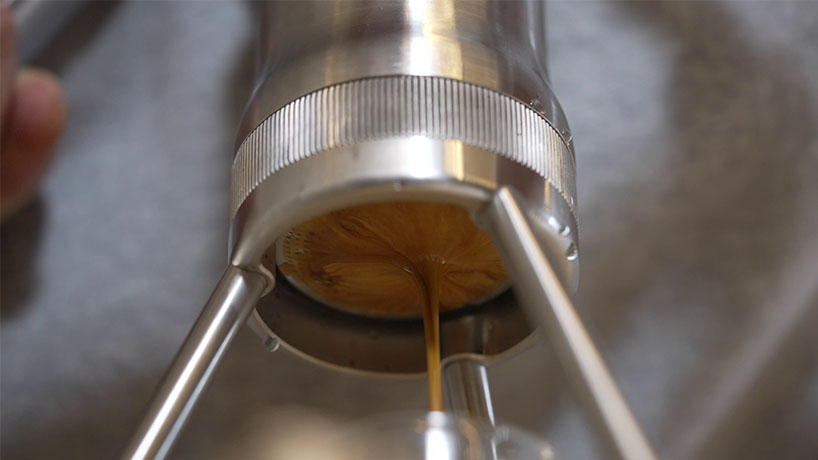 leverpresso orbit's manual levers enable espresso making entirely by human input