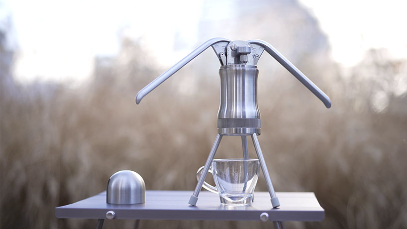 leverpresso orbit's manual levers enable espresso making entirely by human input