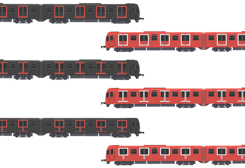 (a+b) design updates metro cars for ATM in milano