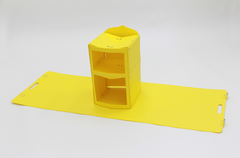 mariko tsujimoto folds origami pop up furniture out of book covers