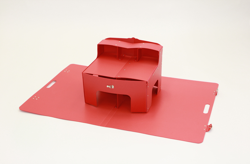 mariko tsujimoto folds origami pop up furniture out of book covers