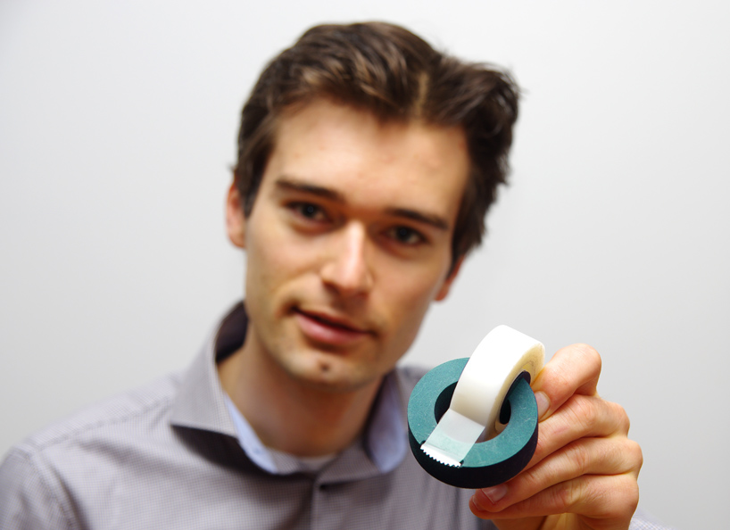 derk reilink rethinks traditional tape dispenser with linked clicktape