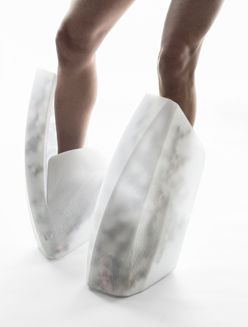sruli recht designed futuristic footwear aiming to solve potential future issues
