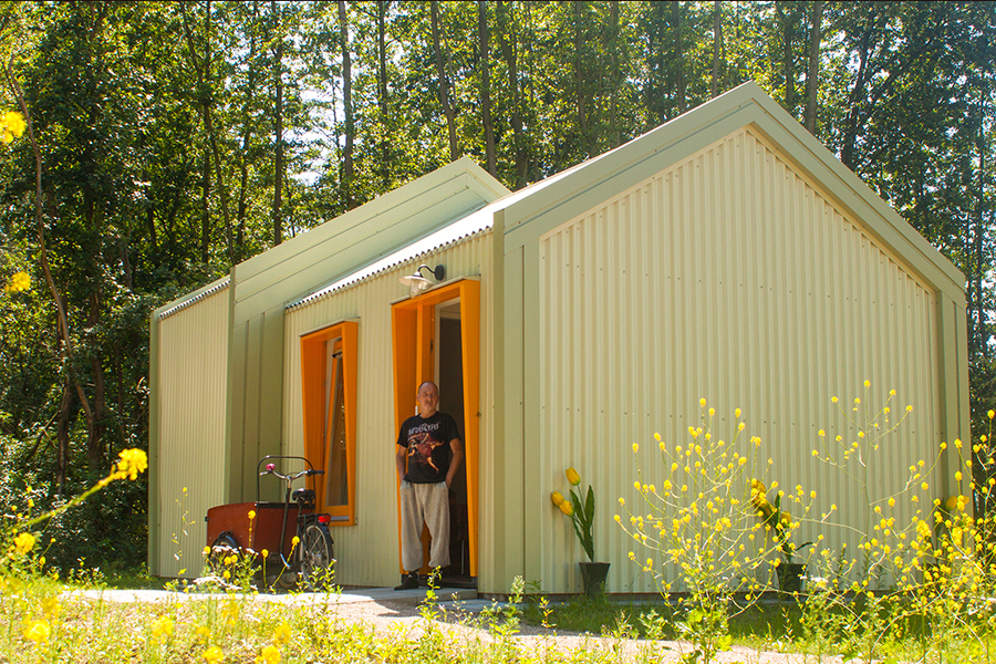 studio elmo vermijs designs skaeve huse on the outskirts of eindhoven in the netherlands