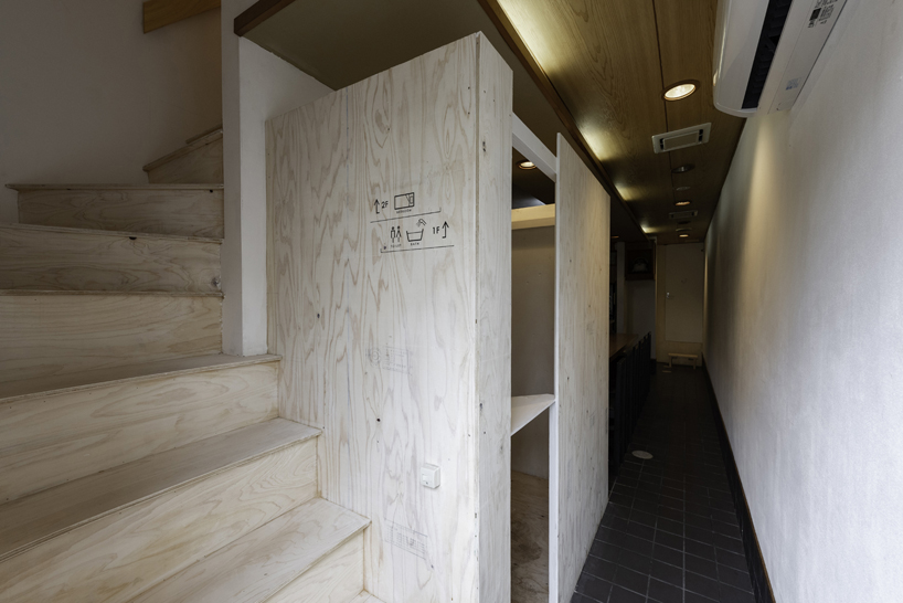 TD atelier turns 2.7-meter wide shop in kyoto into a guesthouse for music lovers