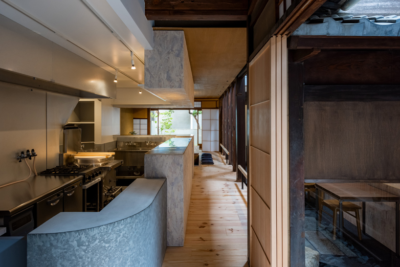 Japanese Style Kitchen In The Old House In Kyoto, Japan. Stock