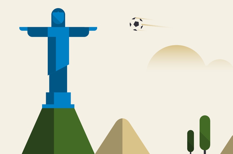 fernando volken togni illustrates the nation of brazil on sushi box