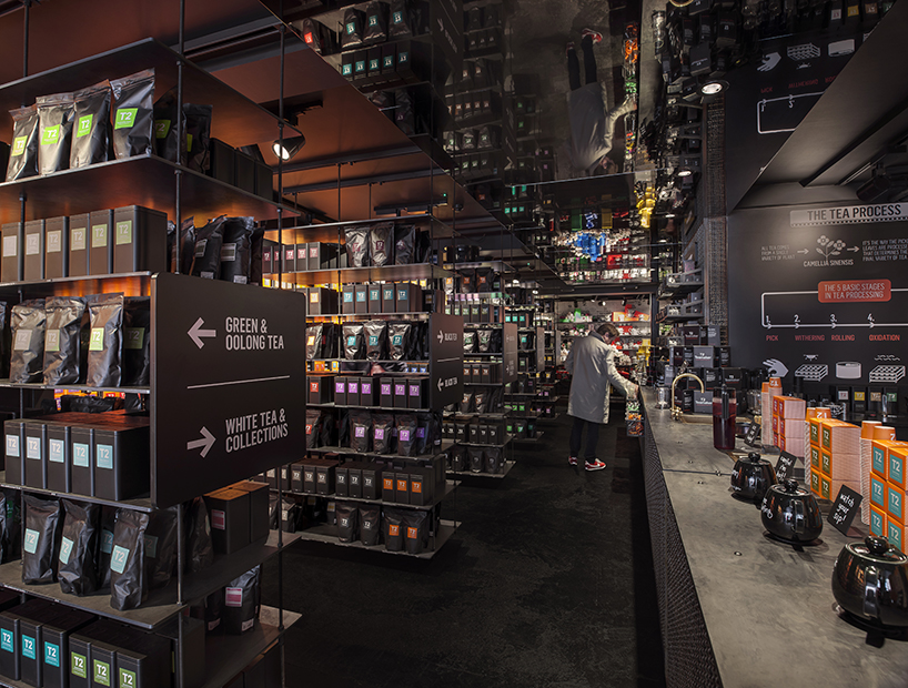 landini associates colorizes tea brand's first international store