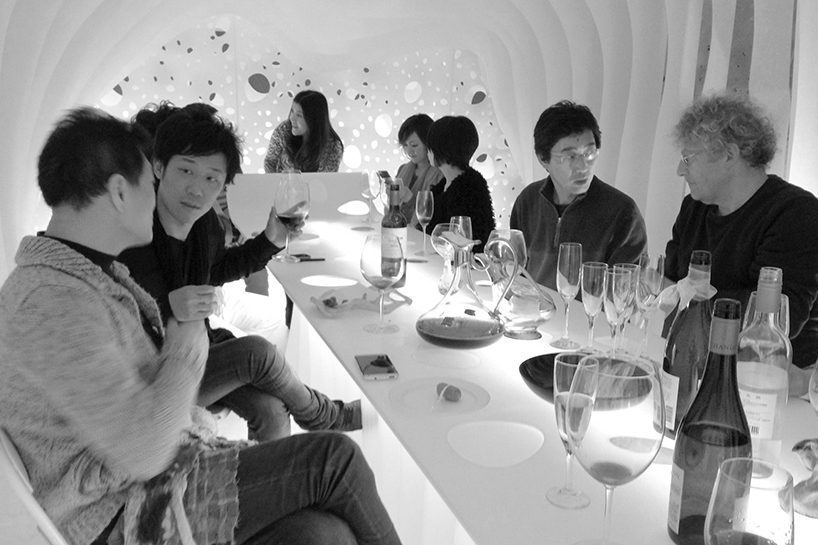 kotaro horiuchi contours paper cave throughout office space