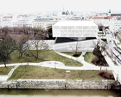 why-how-what mixes a music school with a concert hall in vienna