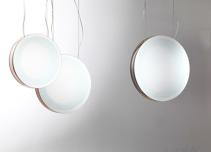 filippo mambretti sculpts optical lighting pieces for MOGG