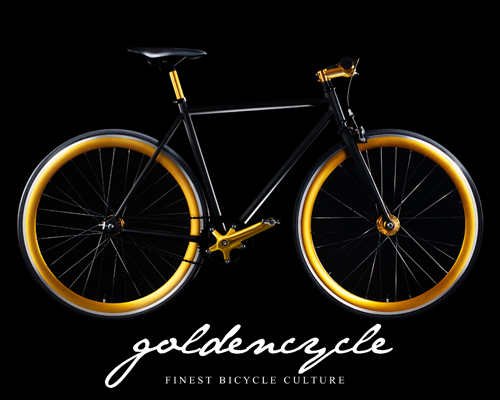 gold cycle one single speed fixed gear by nikolaus hartl for goldencycle