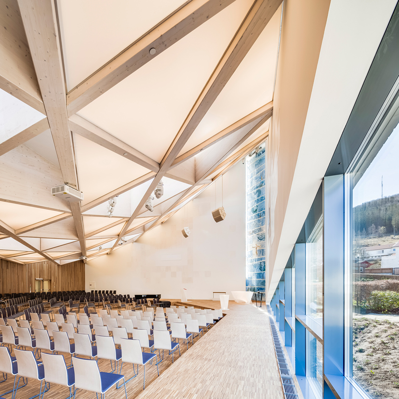 link architects designs heaven-reaching ålgård church in norway