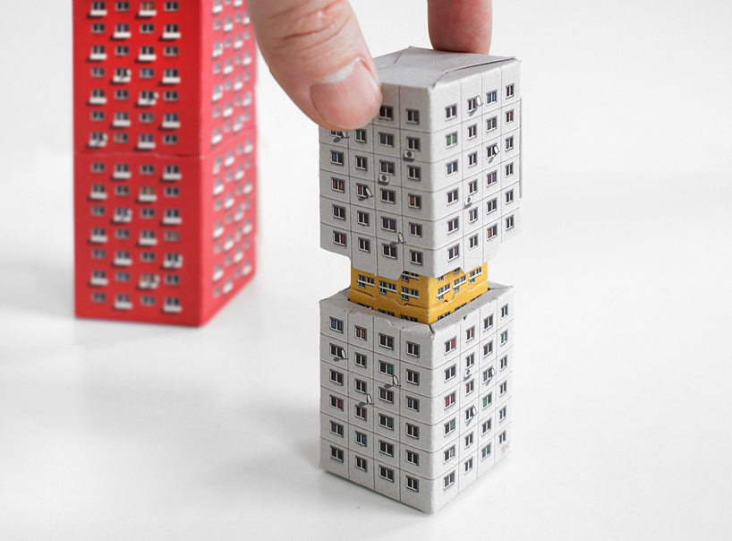 blokoshka modernist architectural matryoshka blocks by zupagrafika