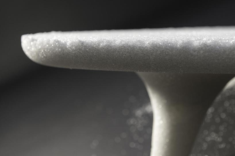 atelier 010 critiques consumer culture with crumbling tables of sugar