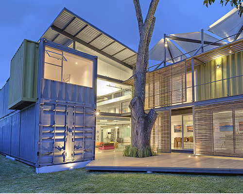 maria josé trejos fills containers of casa incubo with eco-sustainable solutions