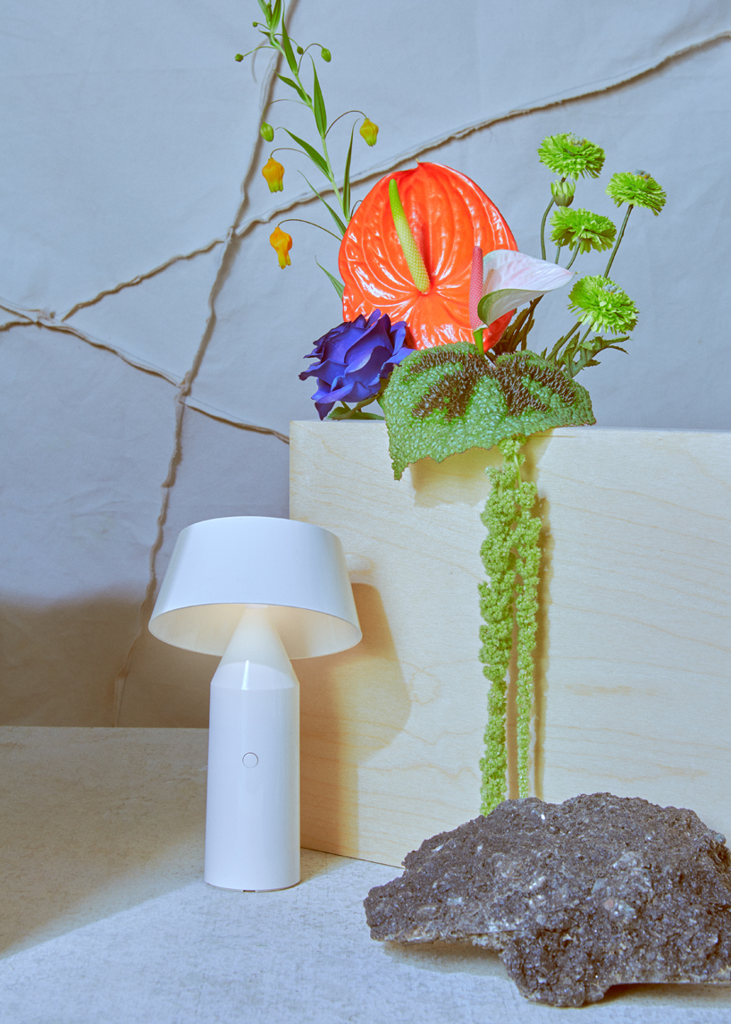 marset's colorful ​'bicoca' lamp​​ envisioned as a contemporary ​nature morte