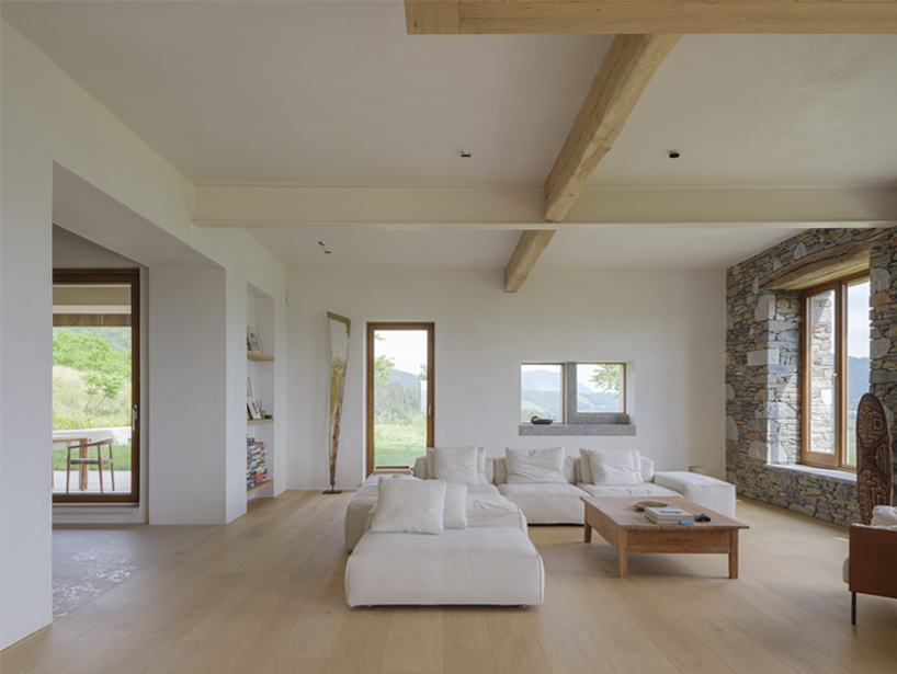 reclaimed stone and timber reshape a basque farmhouse adapted for contemporary living - 9