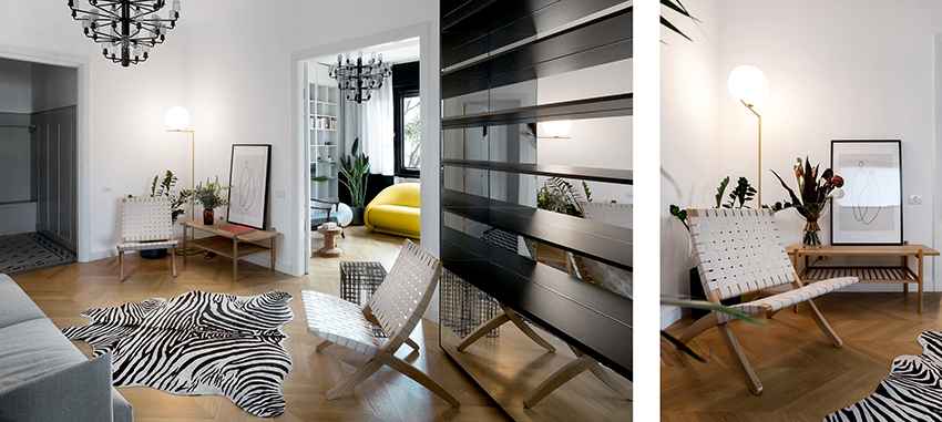 bogdan ciocodeica studio uses brass finishes to renovate a 1930's apartment in bucharest designboom