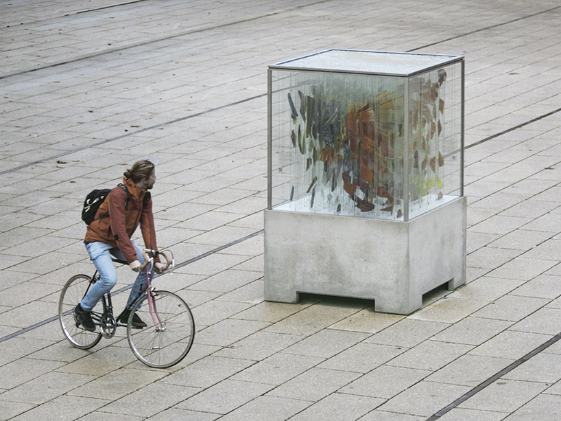 Thomas Medicus optical illusion installation made from shards of glass addresses climate change