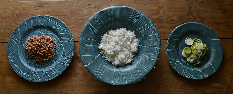 ceramic, copper + brass eccentric plates by daniel van dijck